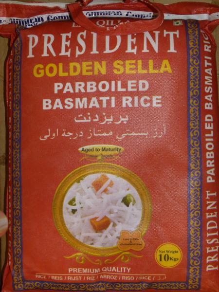President Golden Sella Parboiled Basmati Rice 10kg